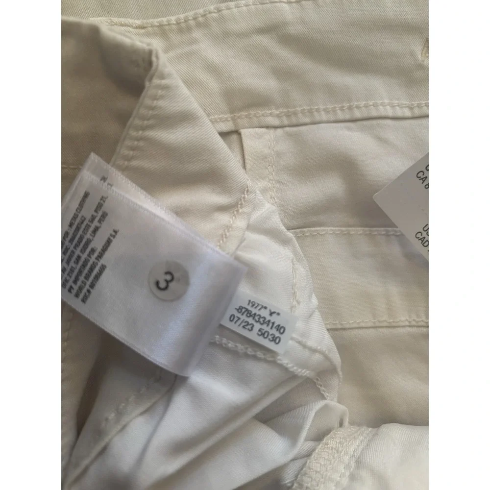 American‎ Eagle Womens 8x30 NWT Dreamy Drape Baggy Wide Leg Cream Cargo Pants - Picture 8 of 8